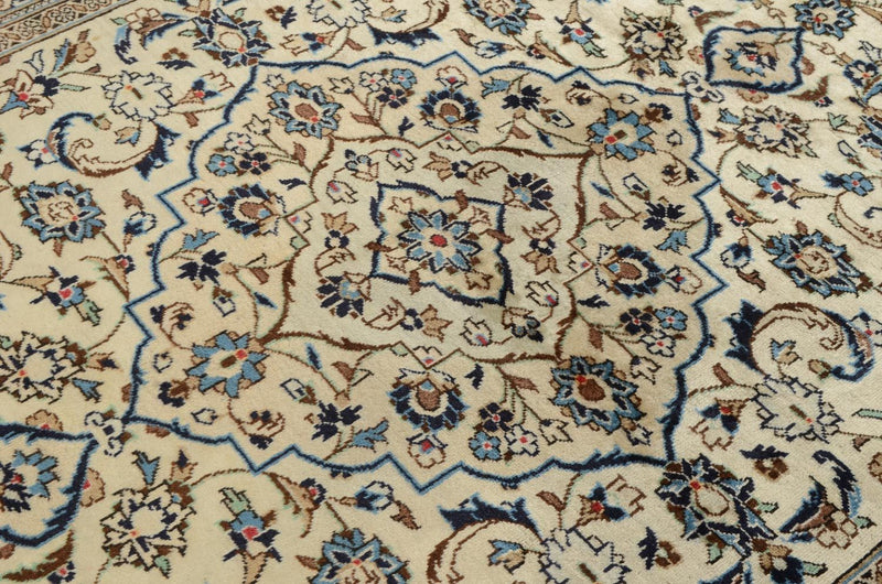 Alfombra persa - Keshan - 302 x 194 cm - beige