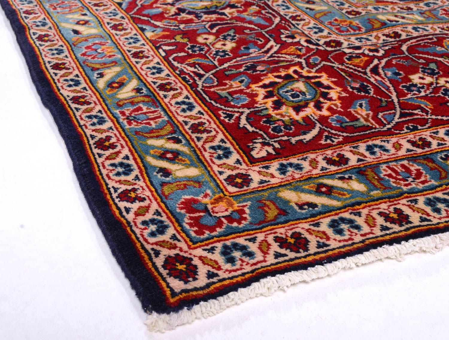 Alfombra persa - Keshan - 368 x 246 cm - azul