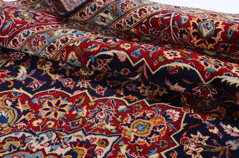 Alfombra persa - Keshan - 368 x 246 cm - azul