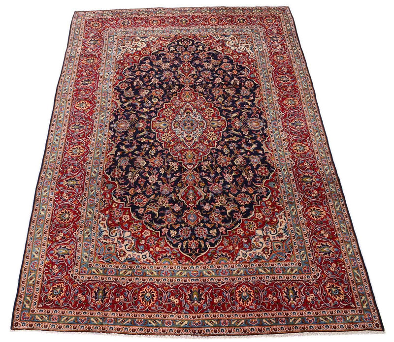 Alfombra persa - Keshan - 368 x 246 cm - azul