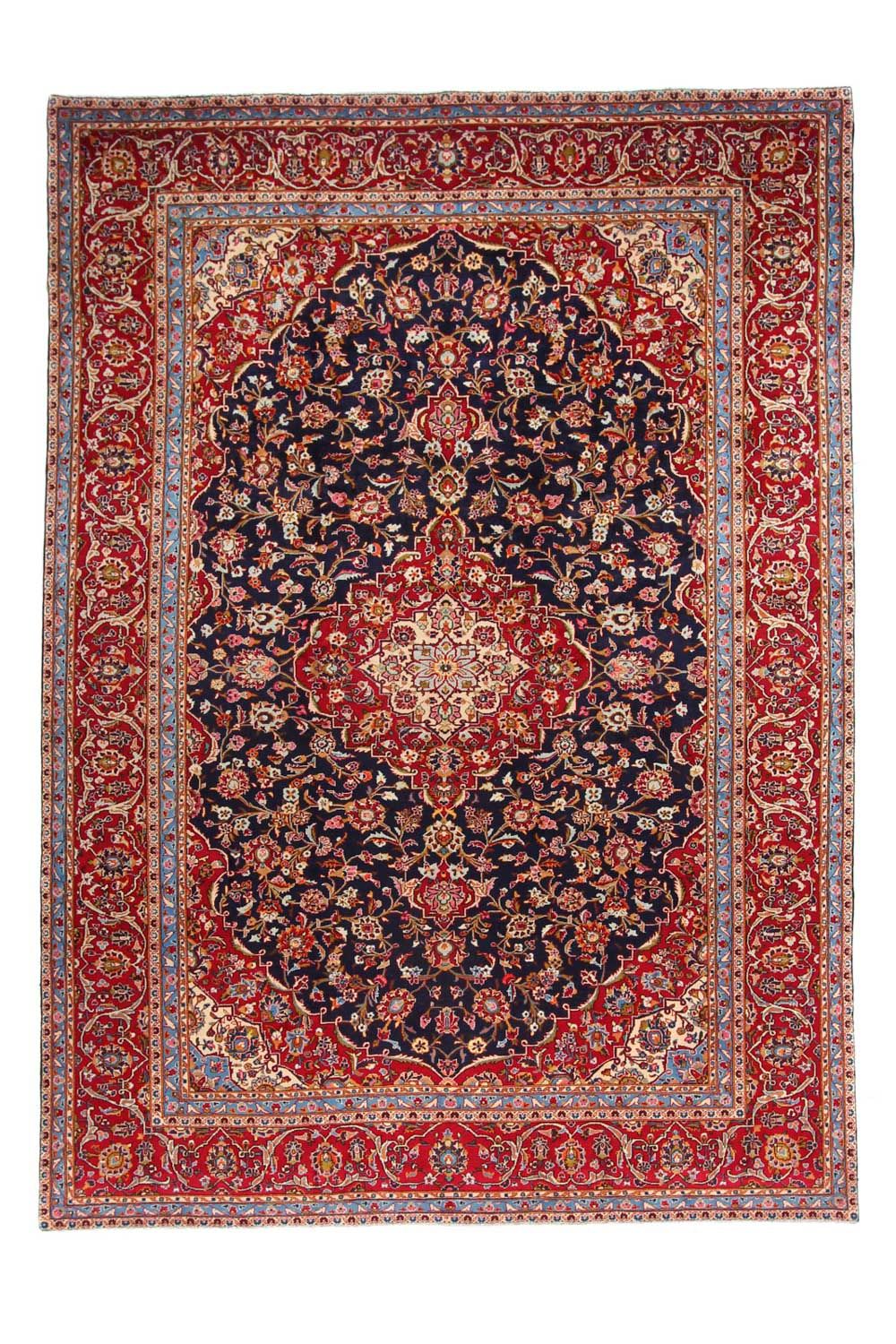 Alfombra persa - Keshan - 403 x 290 cm - azul