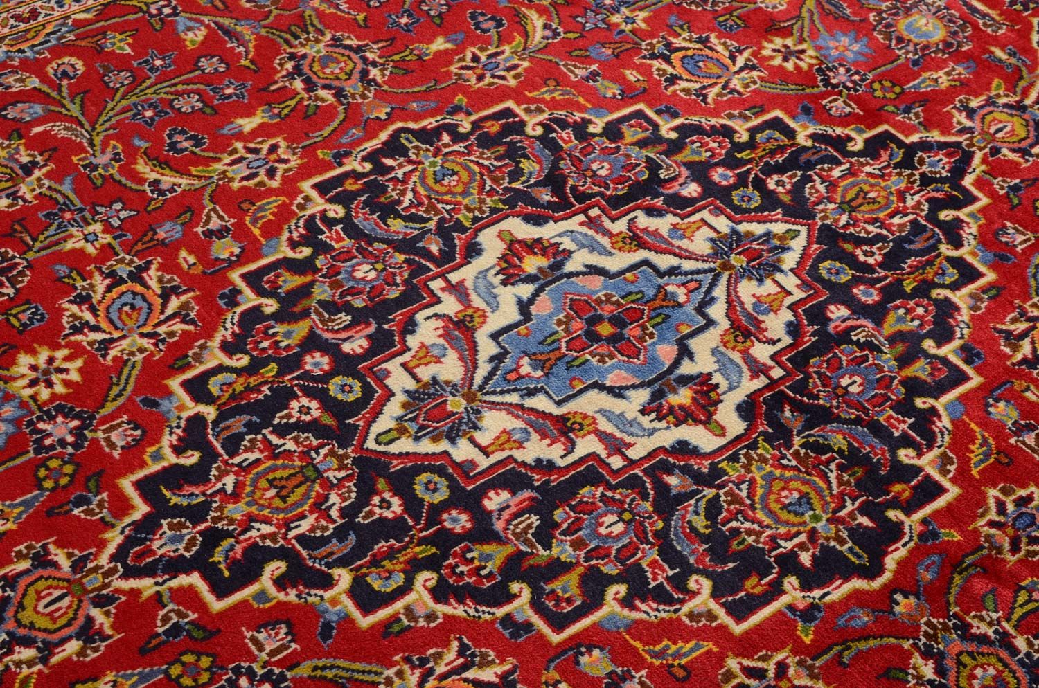 Alfombra persa - Keshan - 360 x 242 cm - rojo
