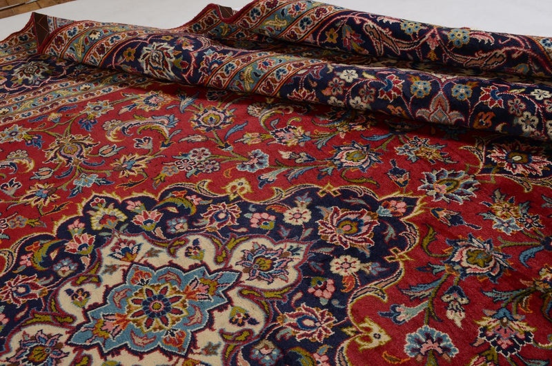 Alfombra persa - Keshan - 353 x 244 cm - rojo
