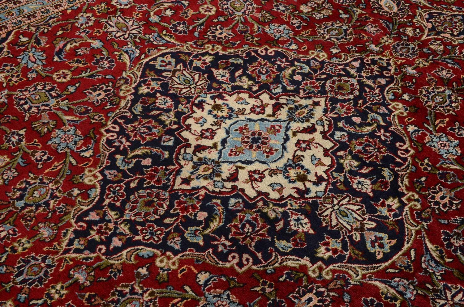 Alfombra persa - Keshan - 357 x 246 cm - rojo
