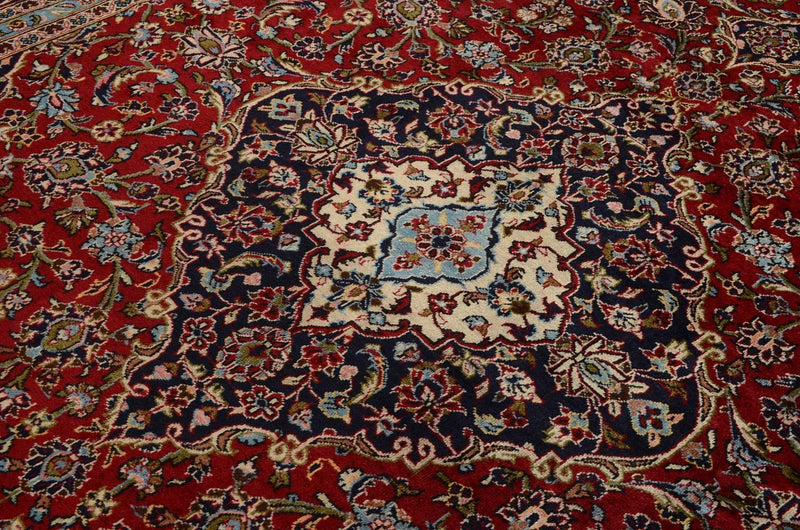 Alfombra persa - Keshan - 357 x 246 cm - rojo
