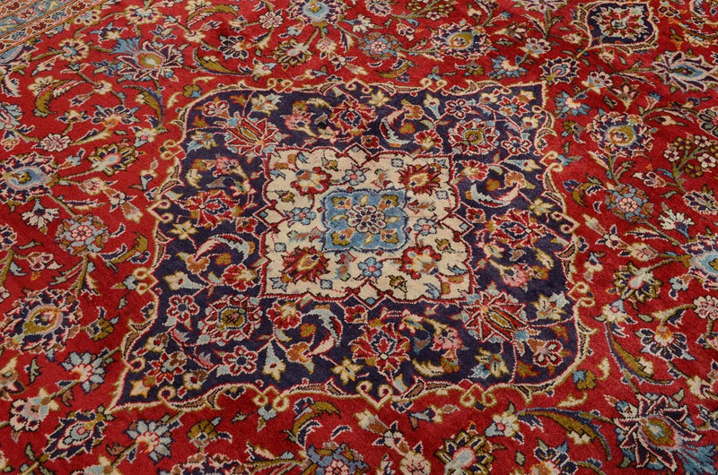 Alfombra persa - Keshan - 366 x 244 cm - rojo