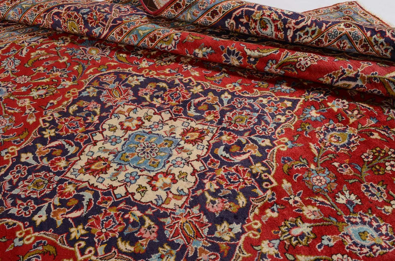 Alfombra persa - Keshan - 366 x 244 cm - rojo