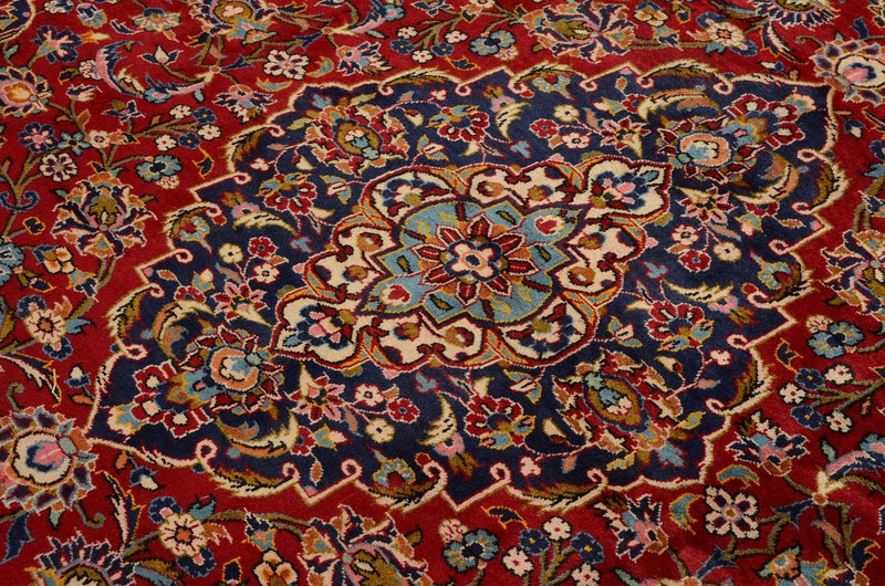 Alfombra persa - Keshan - 358 x 240 cm - rojo