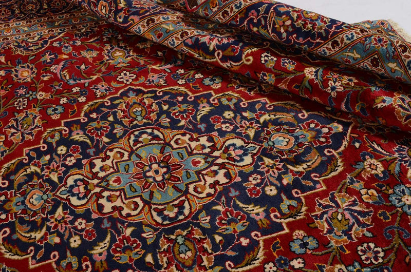 Alfombra persa - Keshan - 358 x 240 cm - rojo