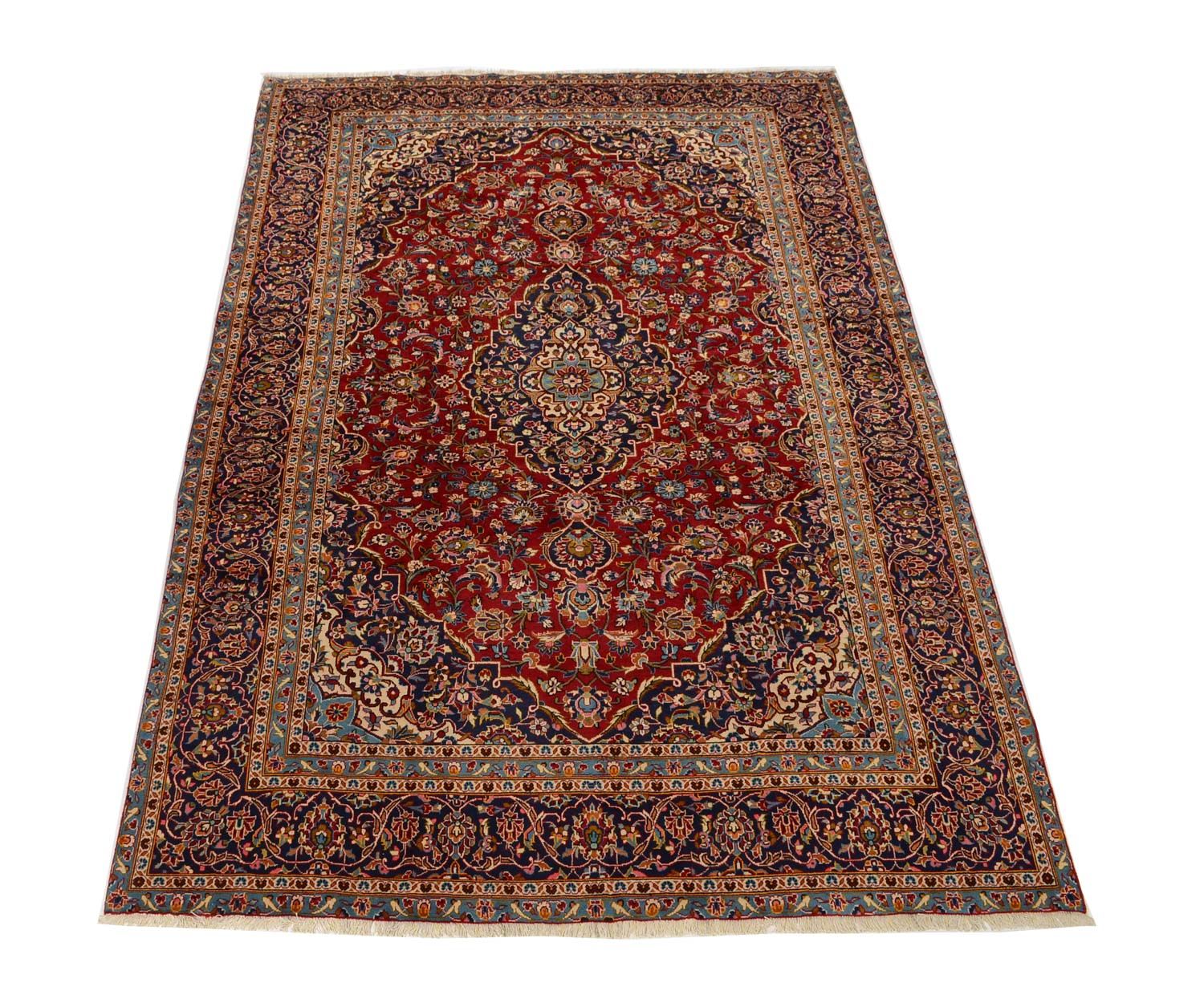 Alfombra persa - Keshan - 358 x 240 cm - rojo