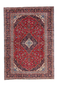 Alfombra persa - Keshan - 345 x 237 cm - rojo
