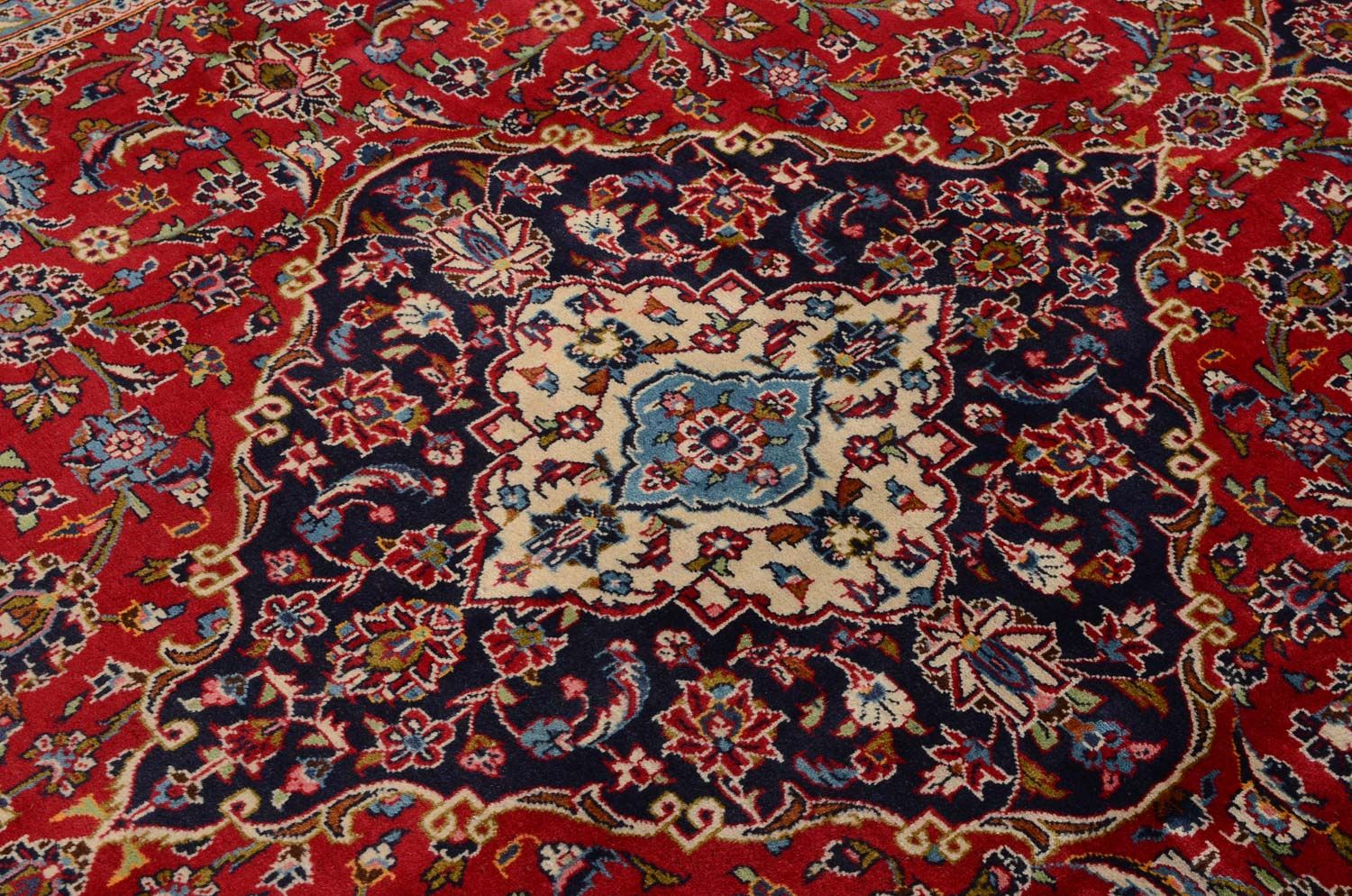 Alfombra persa - Keshan - 345 x 237 cm - rojo