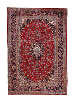 Alfombra persa - Keshan - 359 x 242 cm - rojo
