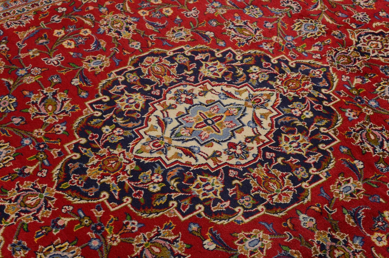 Alfombra persa - Keshan - 359 x 242 cm - rojo
