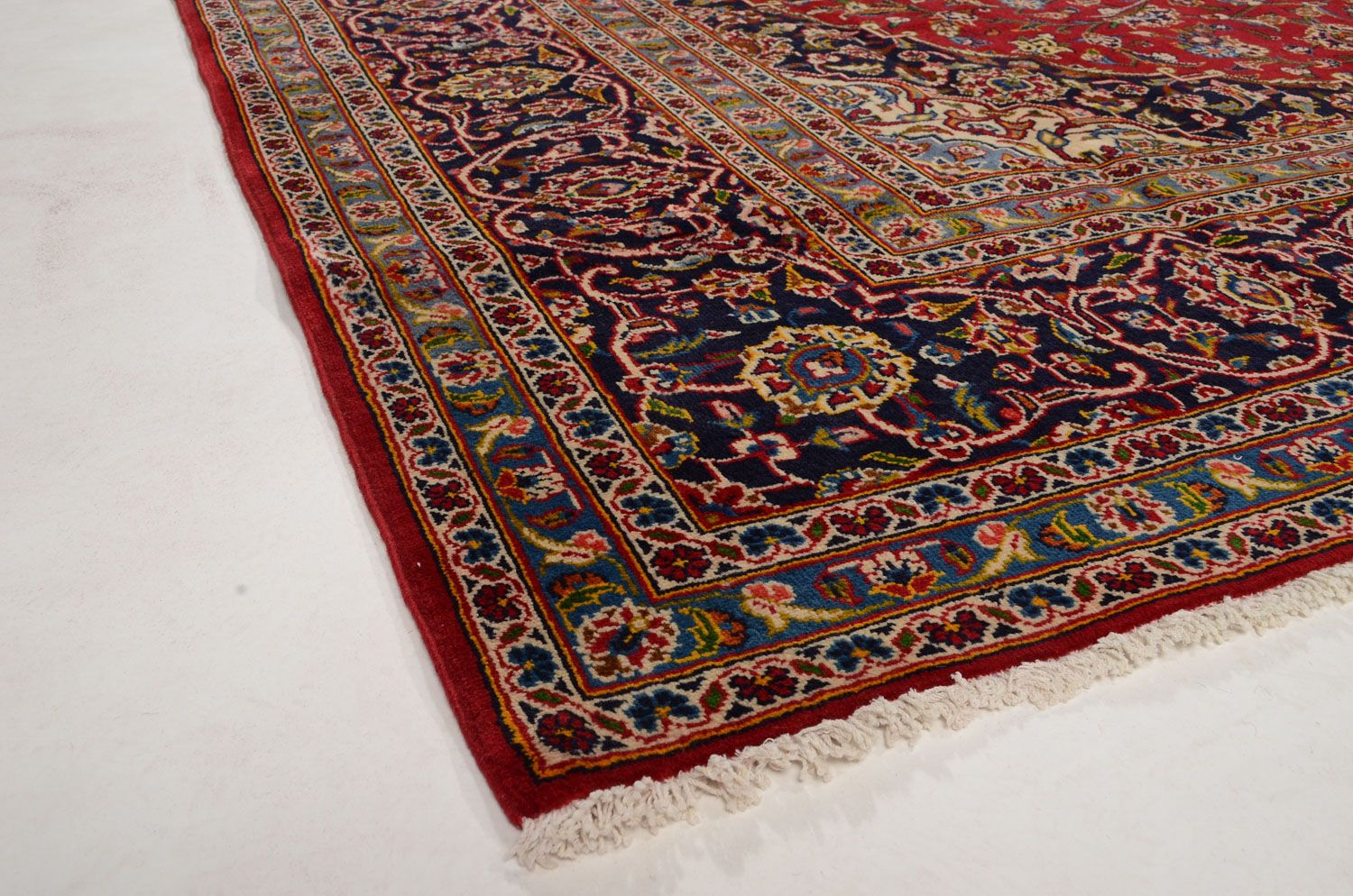 Alfombra persa - Keshan - 359 x 242 cm - rojo