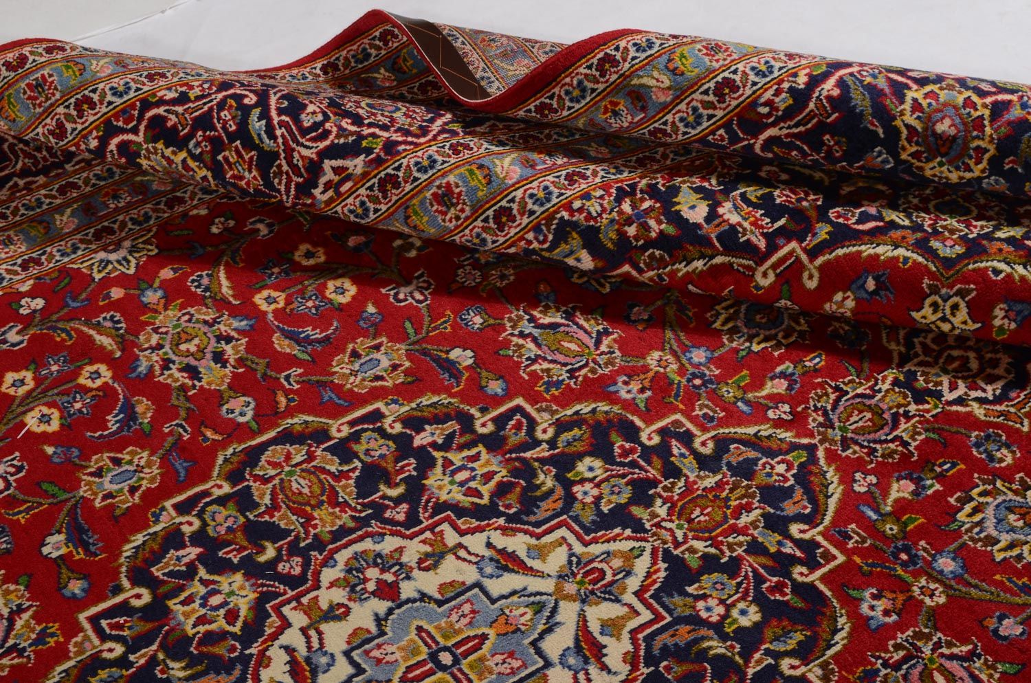 Alfombra persa - Keshan - 359 x 242 cm - rojo