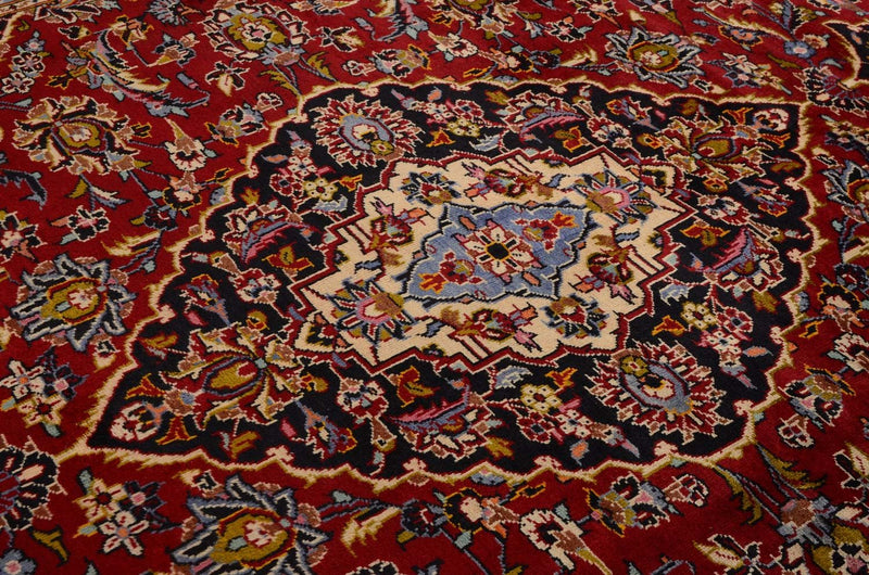 Alfombra persa - Keshan - 342 x 251 cm - rojo