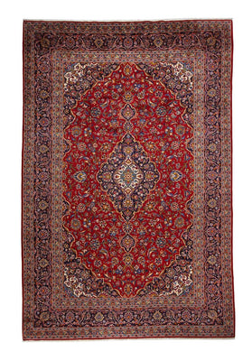 Alfombra persa - Keshan - 378 x 253 cm - rojo
