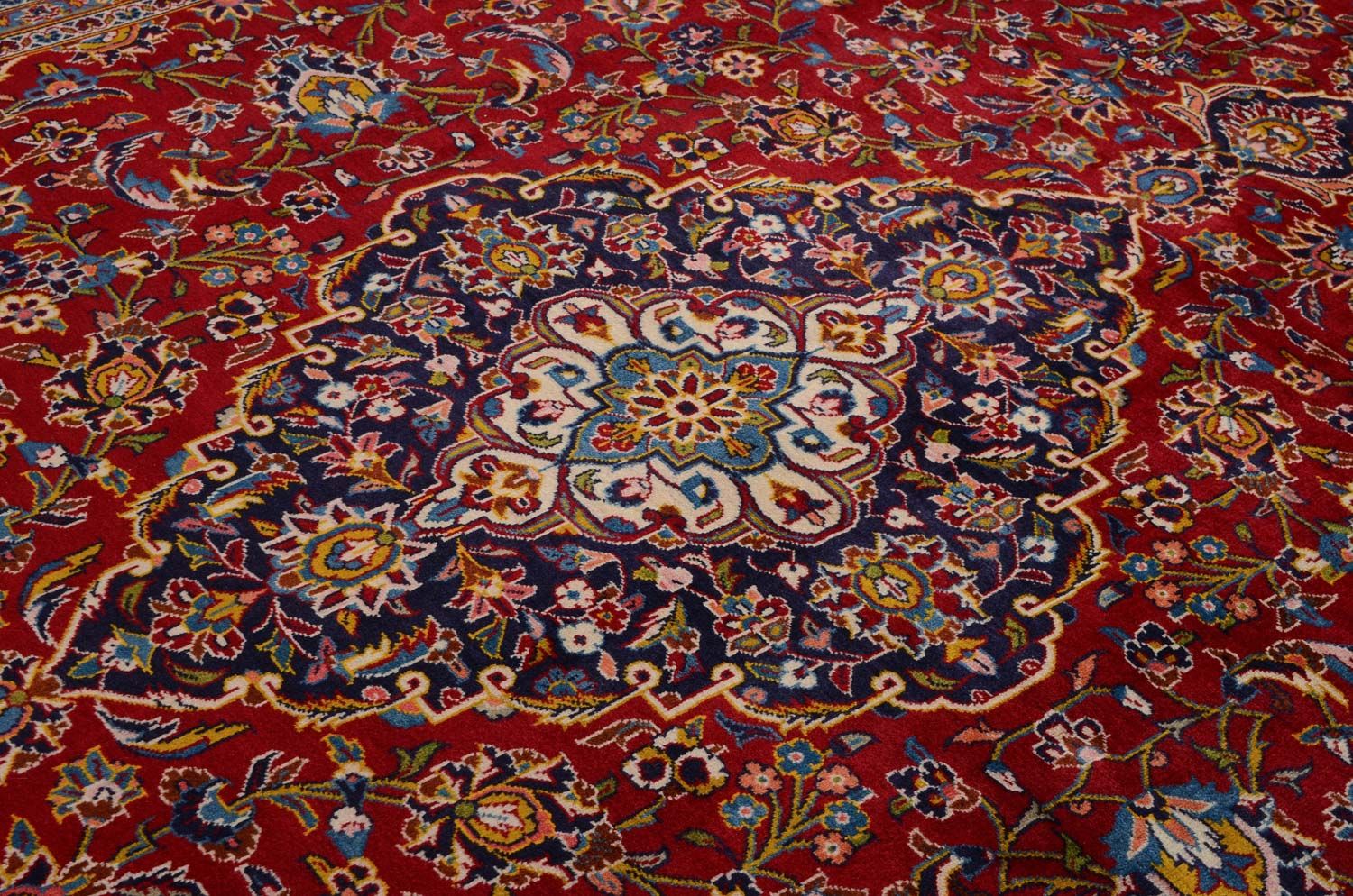 Alfombra persa - Keshan - 378 x 253 cm - rojo