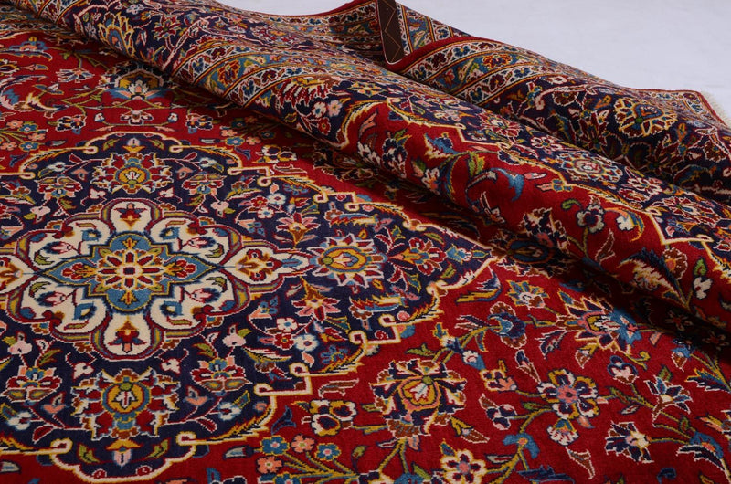 Alfombra persa - Keshan - 378 x 253 cm - rojo