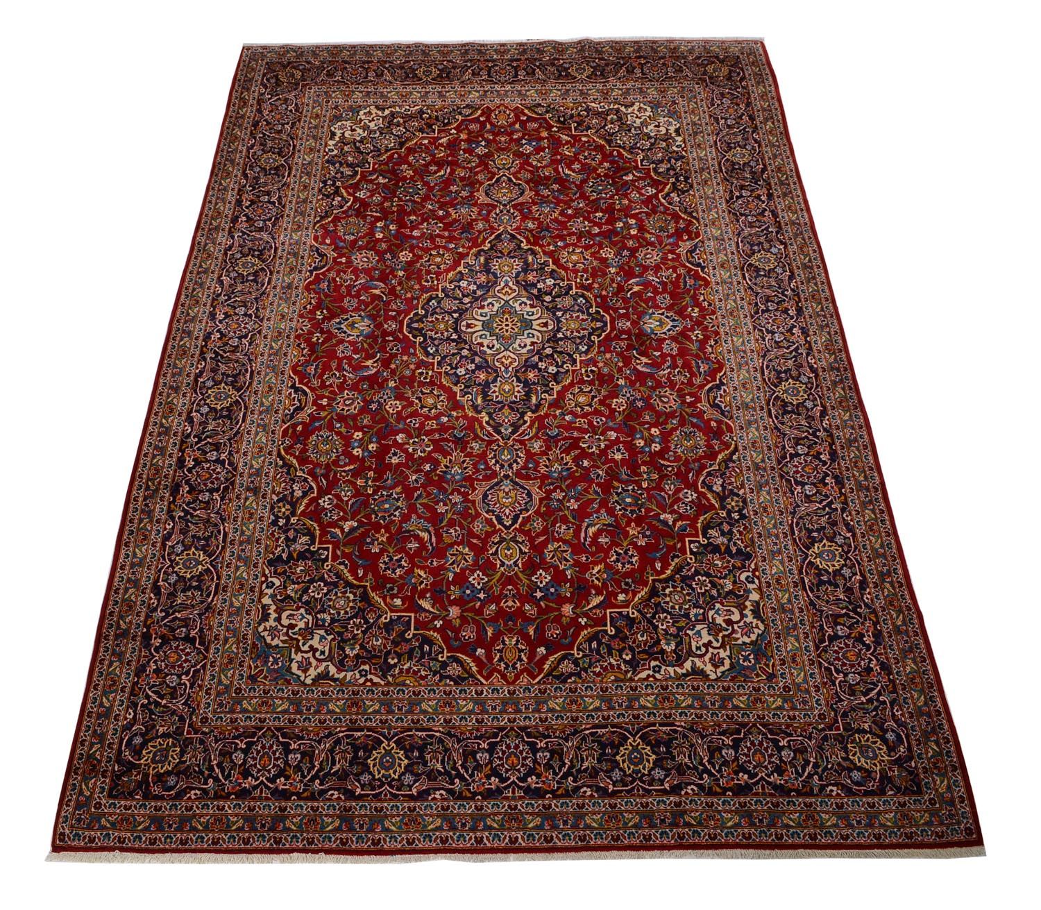 Alfombra persa - Keshan - 378 x 253 cm - rojo