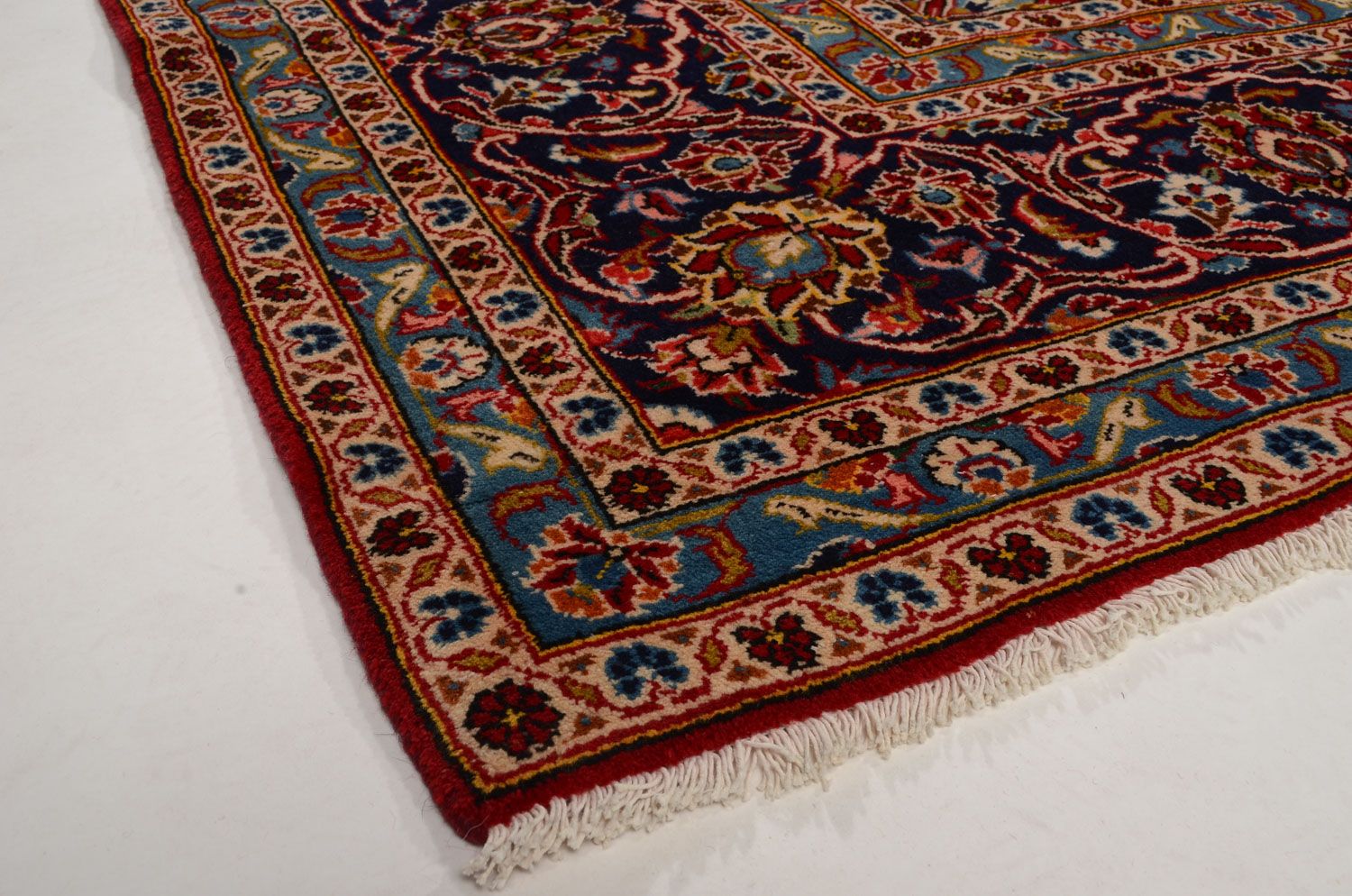 Alfombra persa - Keshan - 380 x 254 cm - rojo