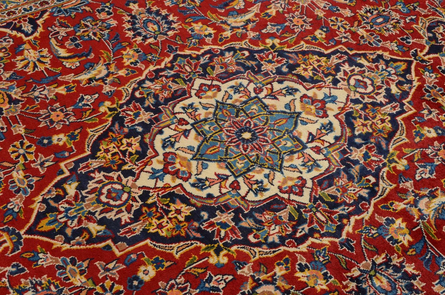Alfombra persa - Keshan - 350 x 240 cm - rojo
