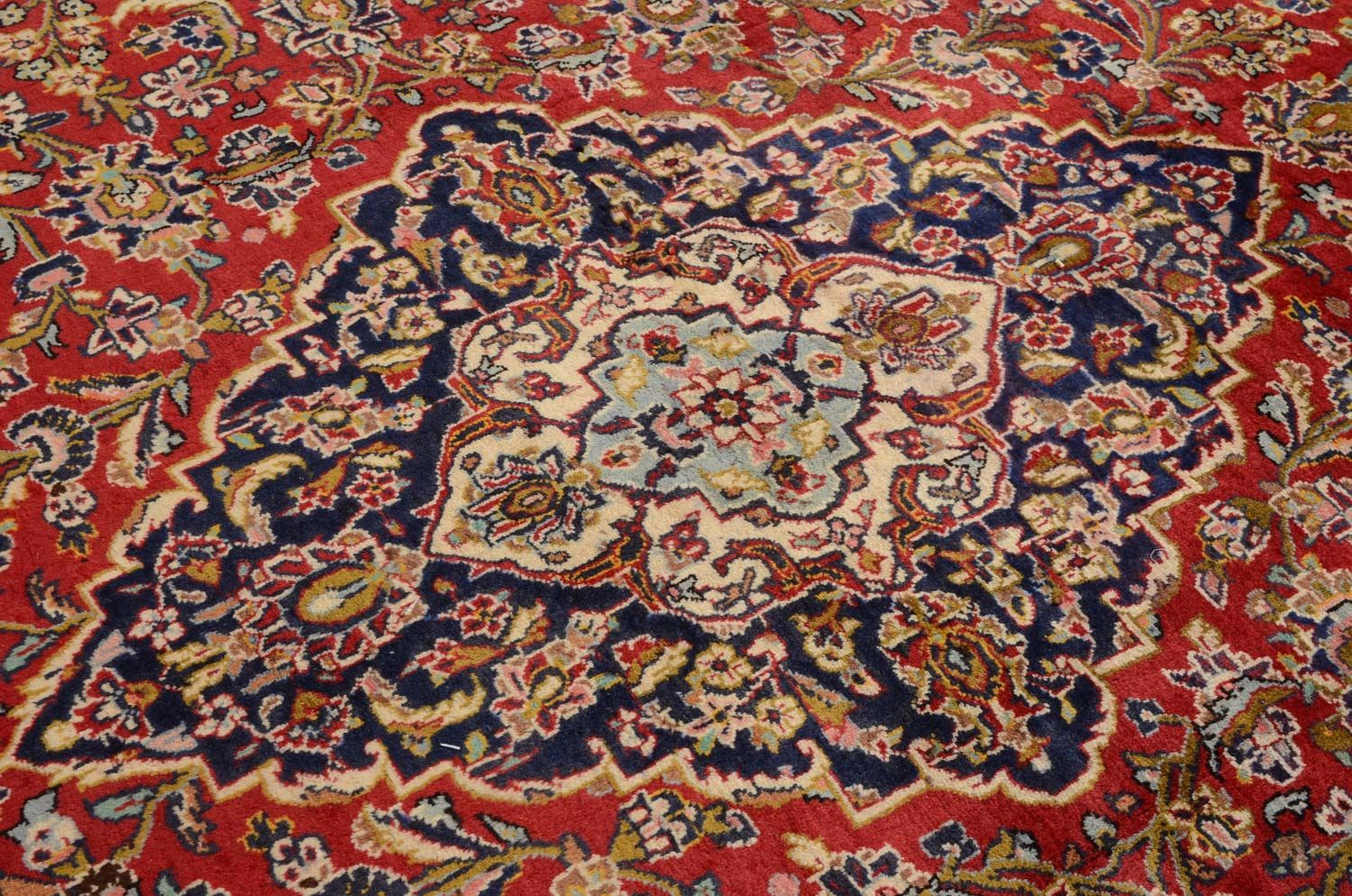 Alfombra persa - Keshan - 374 x 251 cm - rojo