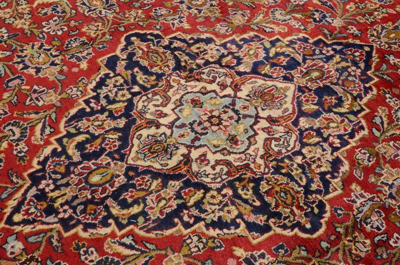 Alfombra persa - Keshan - 374 x 251 cm - rojo