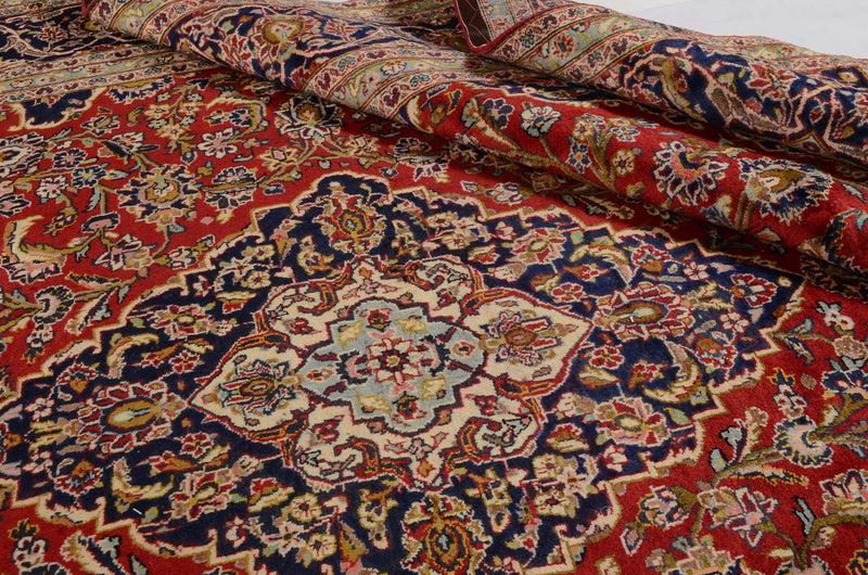 Alfombra persa - Keshan - 374 x 251 cm - rojo