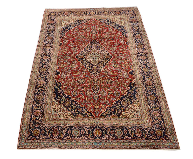 Alfombra persa - Keshan - 374 x 251 cm - rojo