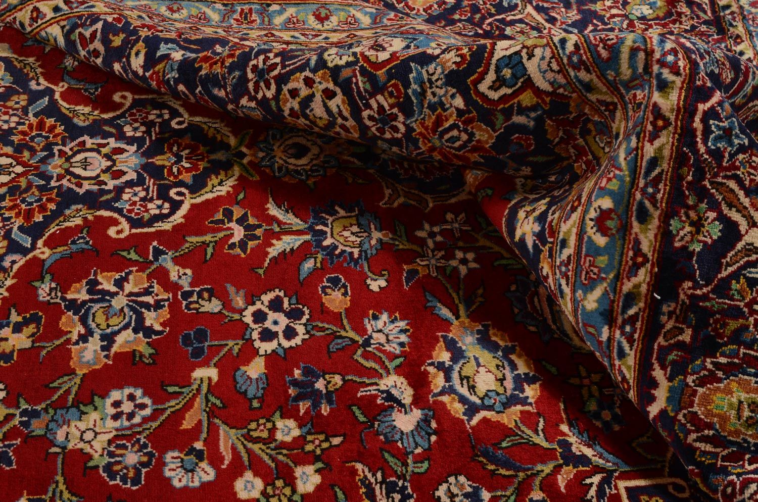 Alfombra persa - Keshan - 349 x 239 cm - rojo