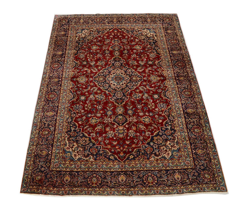Alfombra persa - Keshan - 349 x 239 cm - rojo
