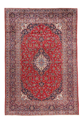 Alfombra persa - Keshan - 349 x 239 cm - rojo