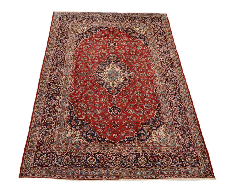 Alfombra persa - Keshan - 349 x 239 cm - rojo