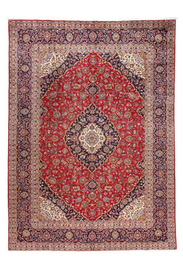 Alfombra persa - Keshan - 345 x 254 cm - rojo