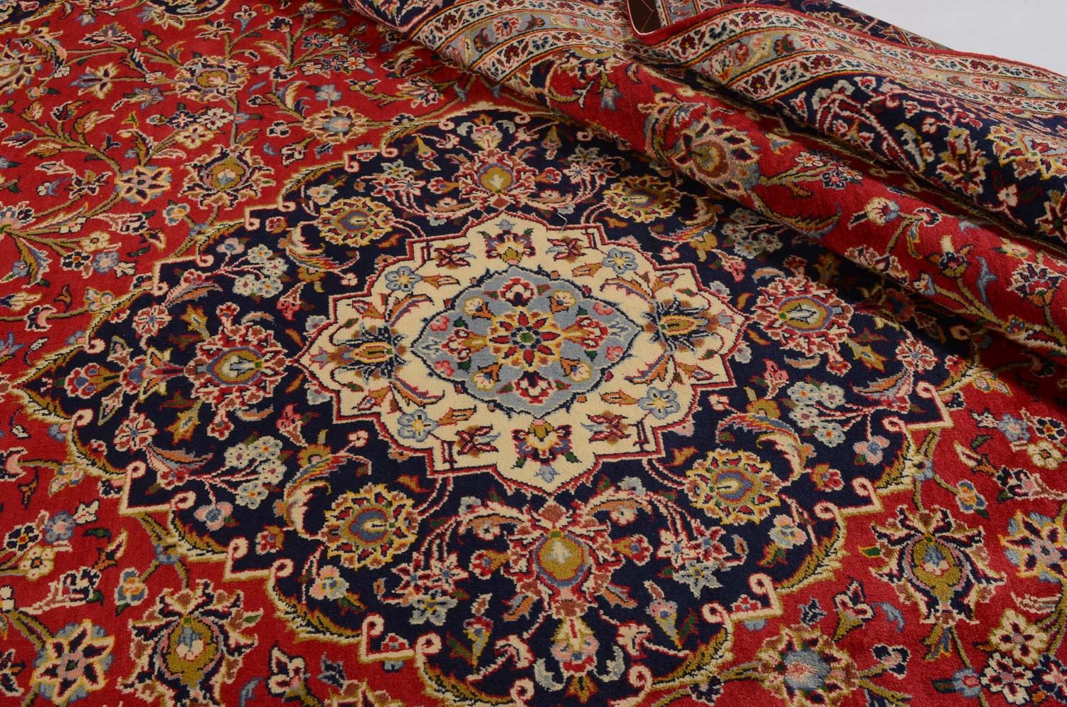 Alfombra persa - Keshan - 345 x 254 cm - rojo