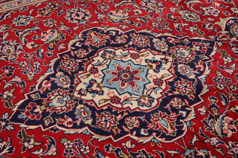 Alfombra persa - Keshan - 351 x 239 cm - rojo