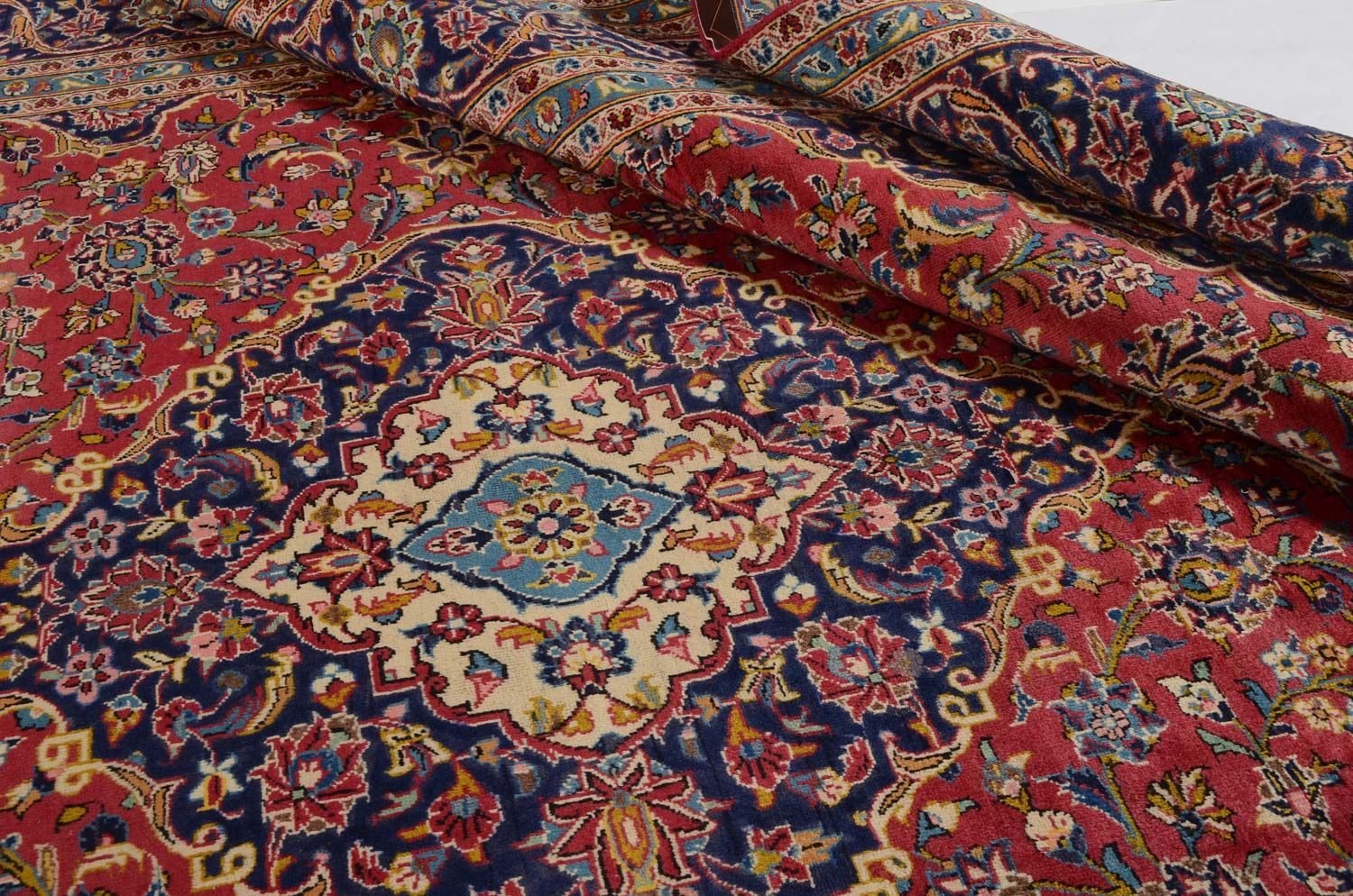 Alfombra persa - Keshan - 344 x 243 cm - rojo