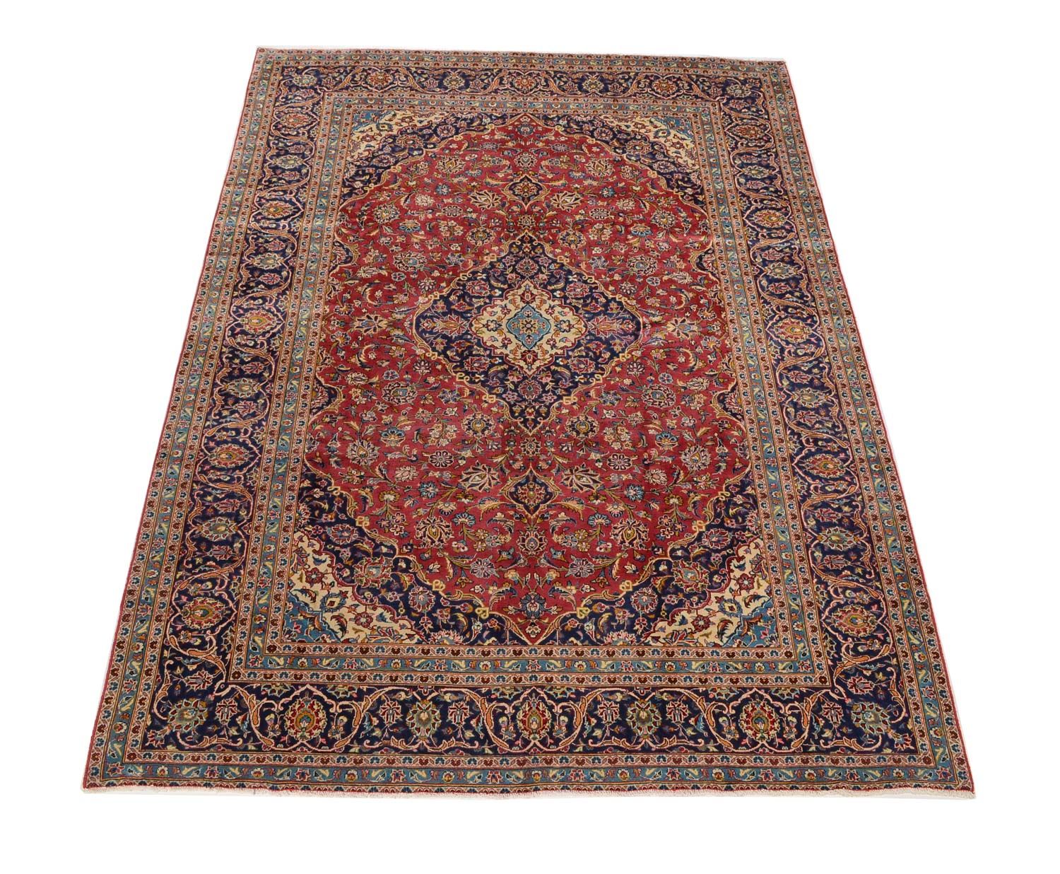 Alfombra persa - Keshan - 344 x 243 cm - rojo