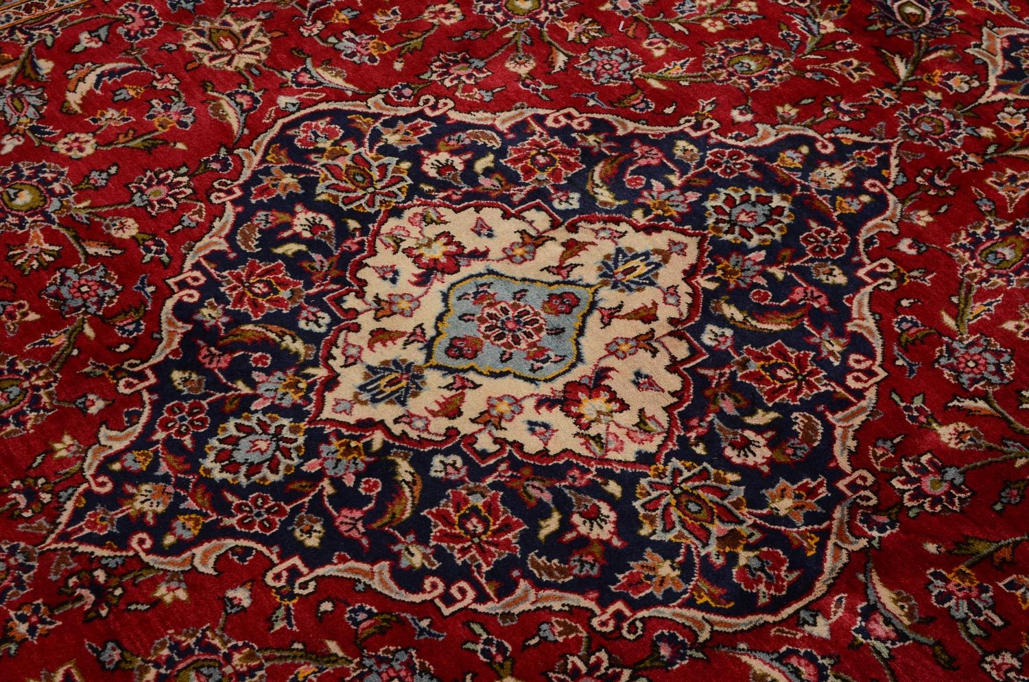 Alfombra persa - Keshan - 363 x 247 cm - rojo