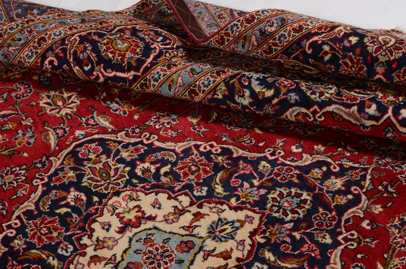 Alfombra persa - Keshan - 363 x 247 cm - rojo