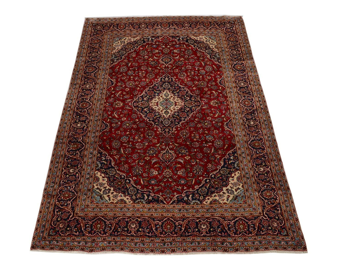 Alfombra persa - Keshan - 363 x 247 cm - rojo