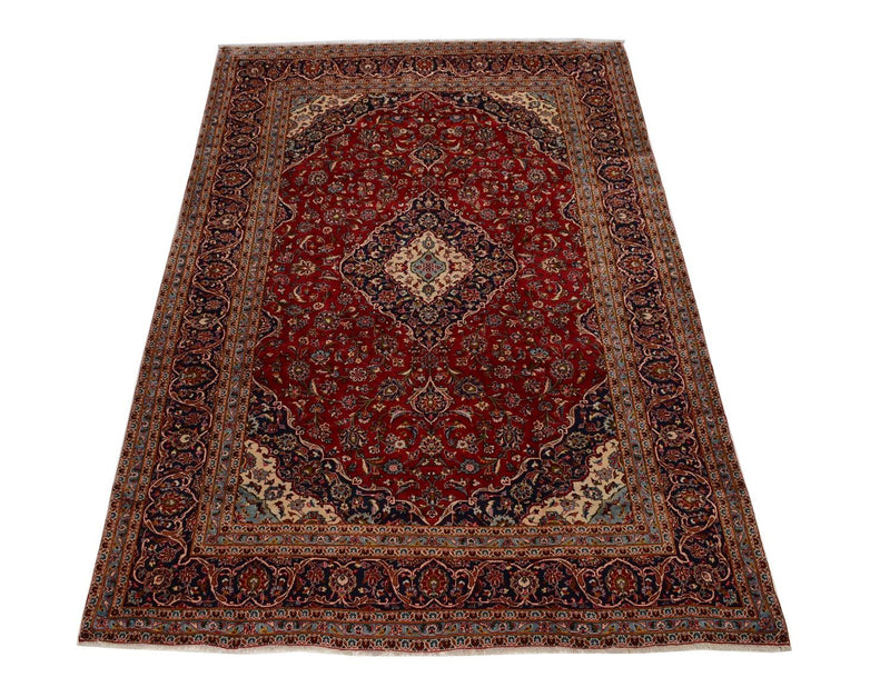 Alfombra persa - Keshan - 363 x 247 cm - rojo