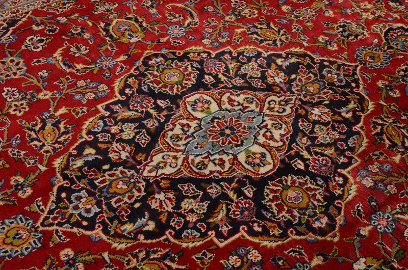 Alfombra persa - Keshan - 342 x 246 cm - rojo