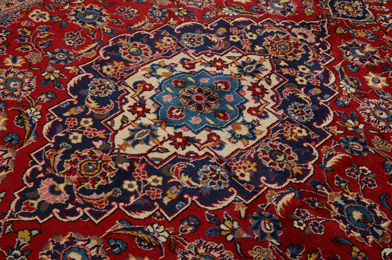 Alfombra persa - Keshan - 328 x 237 cm - rojo