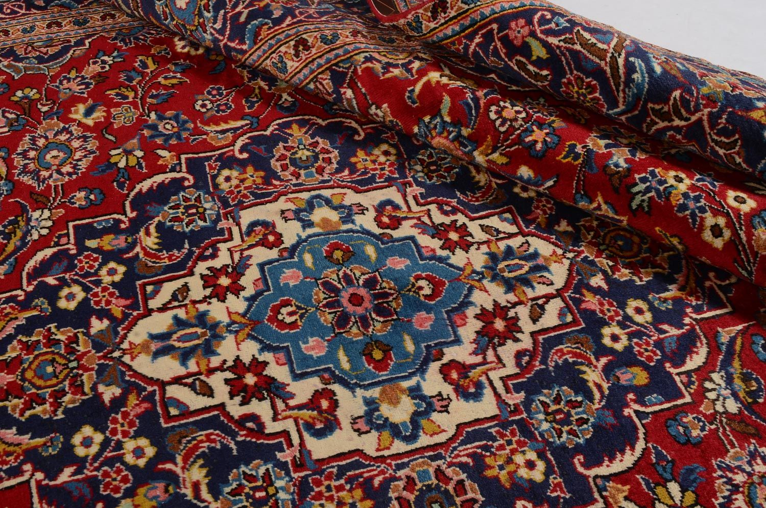 Alfombra persa - Keshan - 328 x 237 cm - rojo