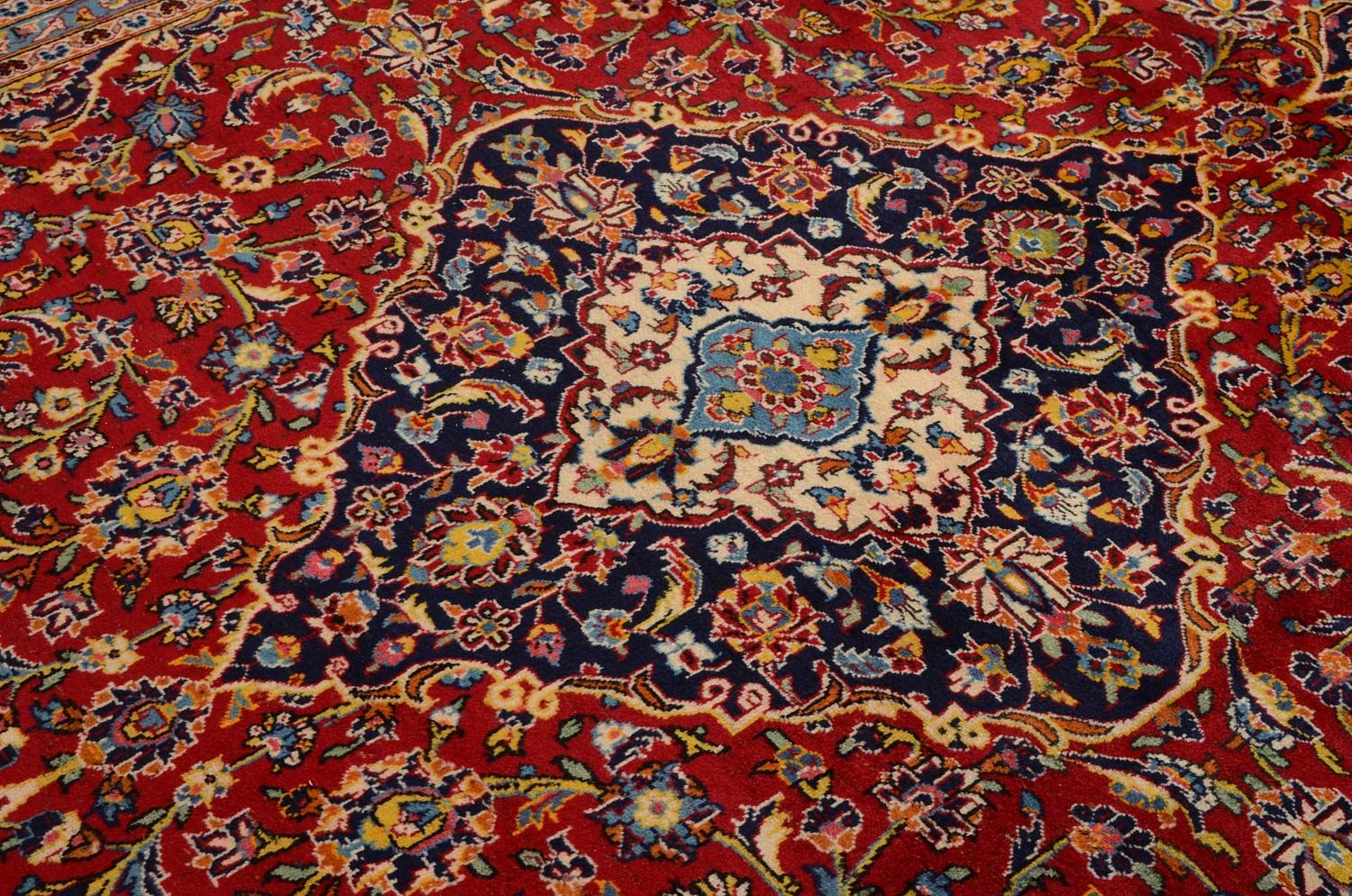 Alfombra persa - Keshan - 358 x 246 cm - rojo