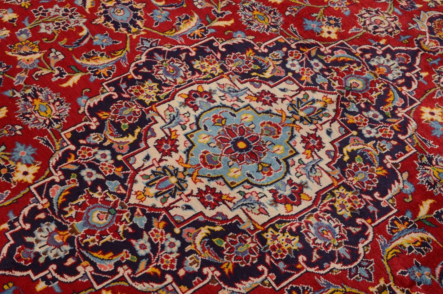 Alfombra persa - Keshan - 332 x 231 cm - rojo