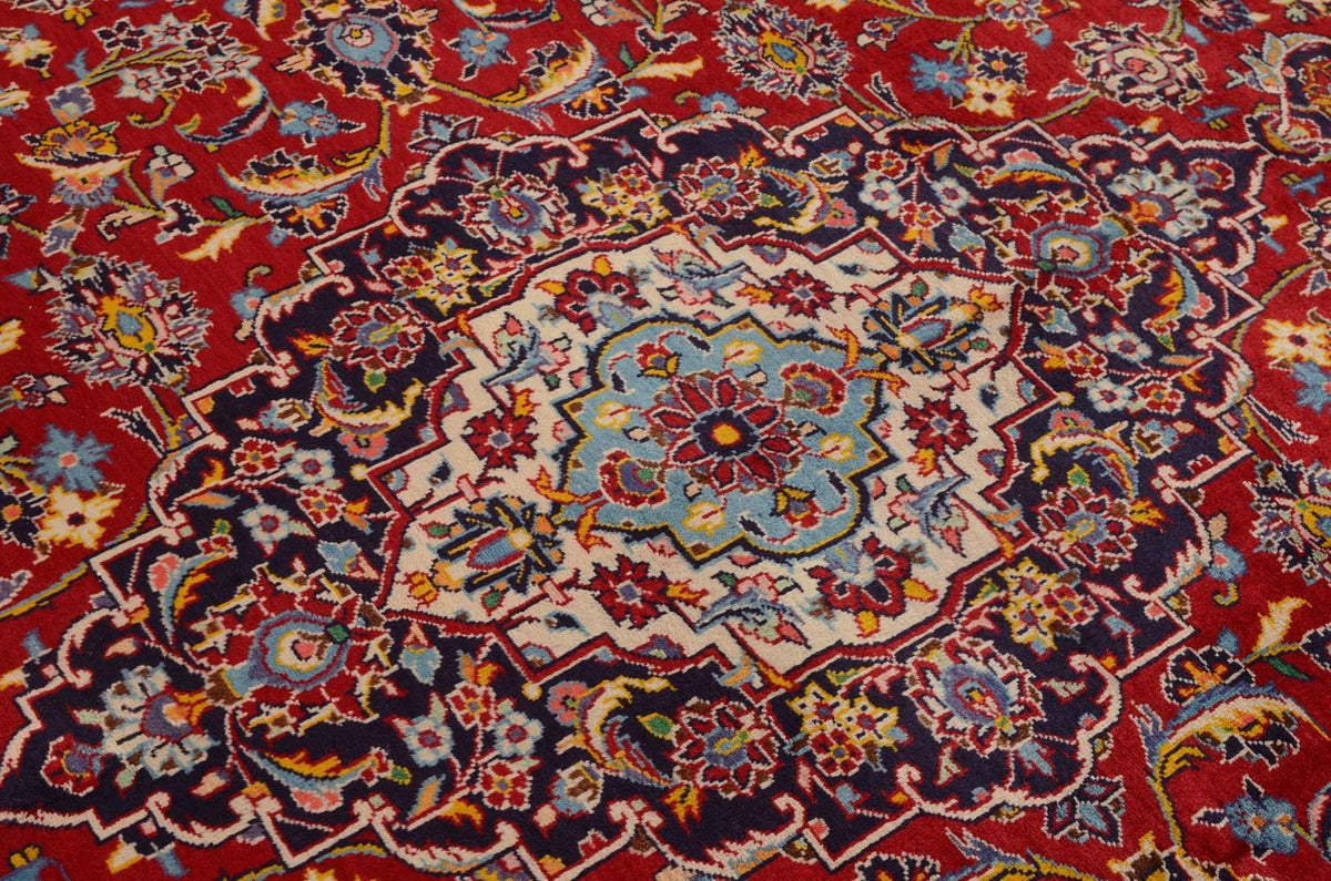 Alfombra persa - Keshan - 332 x 231 cm - rojo